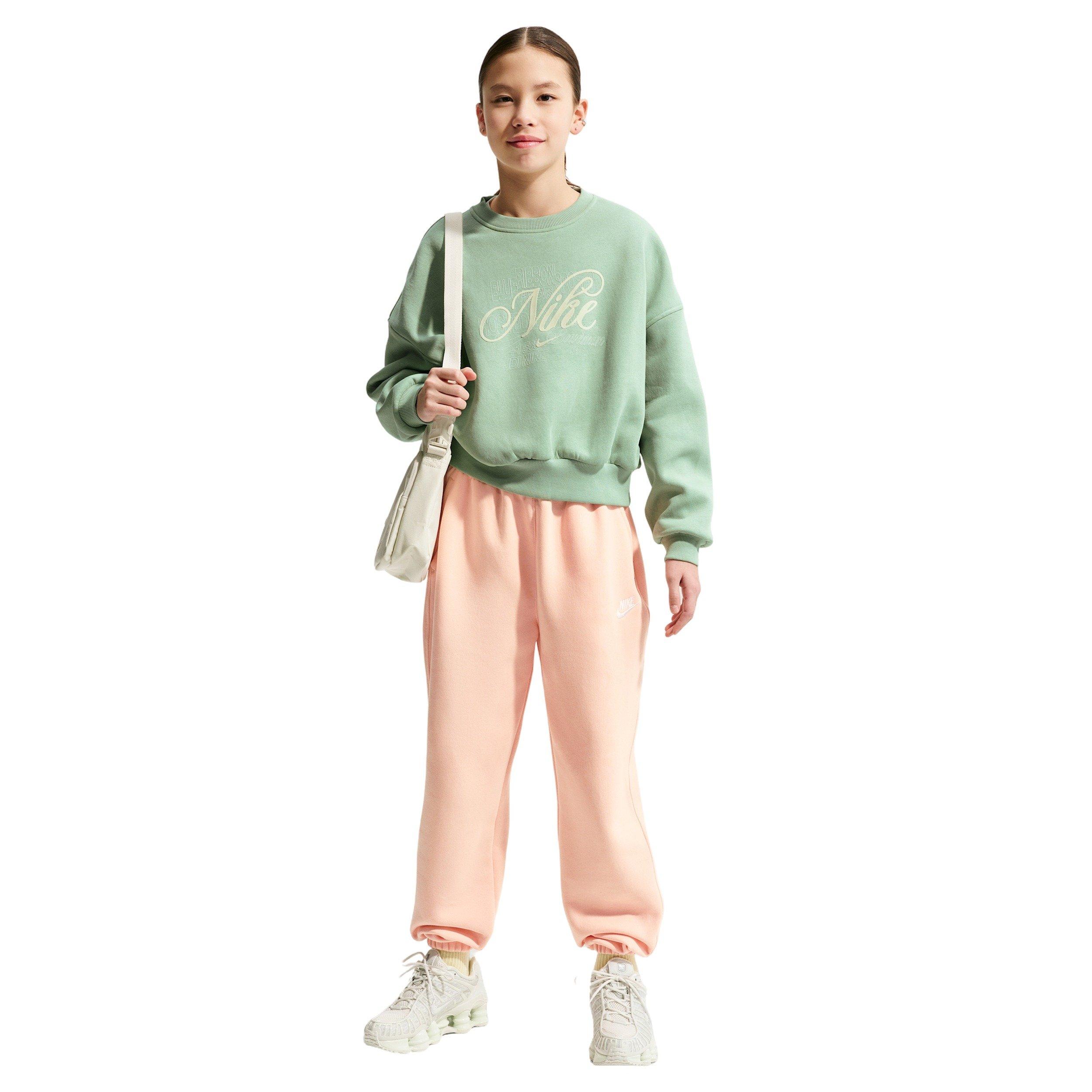 Nike Big Girls' Sportswear Club Fleece Loose Sweatpants - Orange - ORANGE